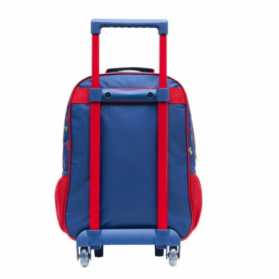 Kit Mochila de Rodinhas Escolar Tam.16 + Lancheira Térmica do Relâmpago McQueen