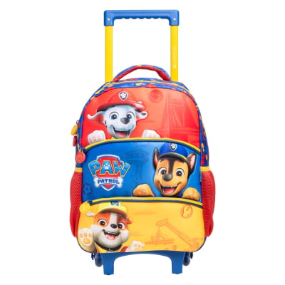 Kit Mochila de Rodinhas Tam.16 e Lancheira Térmica Escolar da Patrulha Canina SE