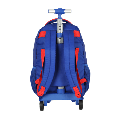 kIT Mochila Escolar Costa C/ Rodinha Juvenil Tam. 16 + Lancheira do Sonic Hedgehog Azul