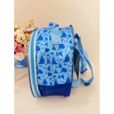 Lancheira Escolar da Princesa Disney Cinderela Azul
