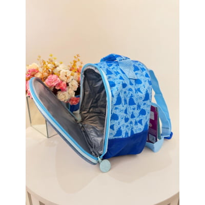 Lancheira Escolar da Princesa Disney Cinderela Azul