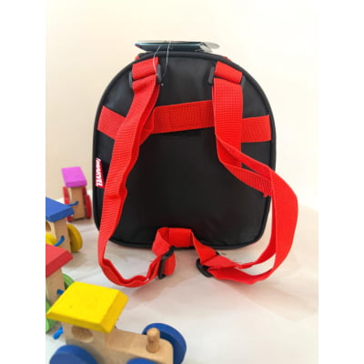 Lancheira Escolar do Homem Aranha Vermelha e Preta