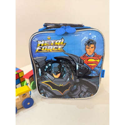 Lancheira Escolar Liga da Justiça Metal Force Lancheira Escolar Liga da Justiça Metal Force