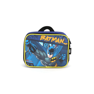 Lancheira Infantil Batman Preta e Azul