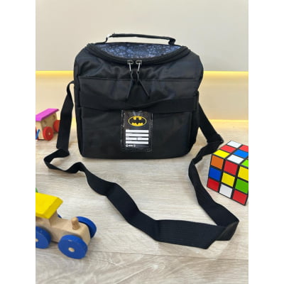 Lancheira Infantil do Batman Preta e Azul