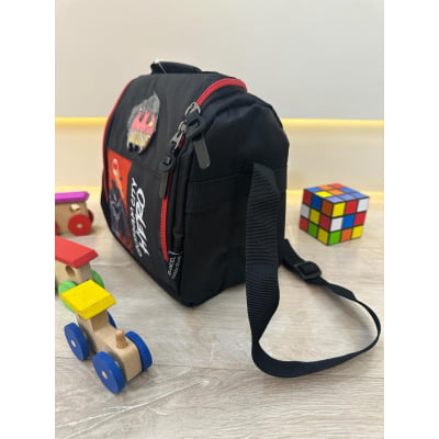 Lancheira Infantil do Batman Preta e Vermelha