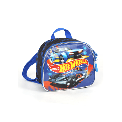 Lancheira Infantil Hotwheels Preta e Azul