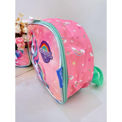 Lancheira Infantil Unicórnio Colorida Up4you Luxo