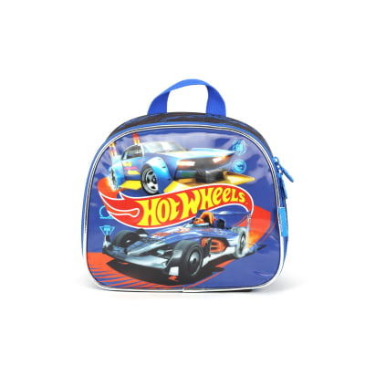 Lancheira Térmica Escolar Hot Wheels Designed For Speed Azul