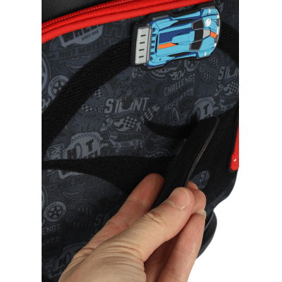 Kit Mochila Infantil Com Rodinhas + Garrafinha do Hotwheels Preto