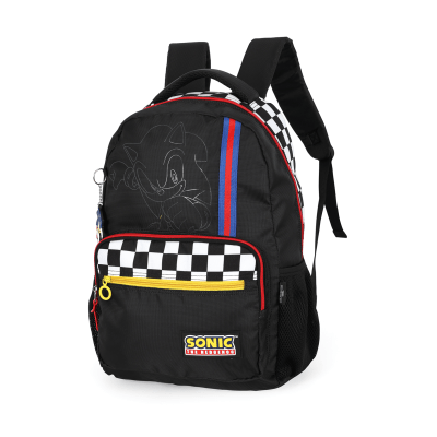 Mochila De Costas Sonic Preta e Branca Mochila De Costas Sonic Preta e Branca