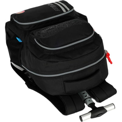Mochila De Rodinha E Costas do Hot Wheels Skate Preta e Cinza