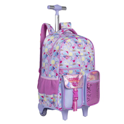 Mochila de Rodinhas 17 Alças Tween Cosmic Cat On My Way!