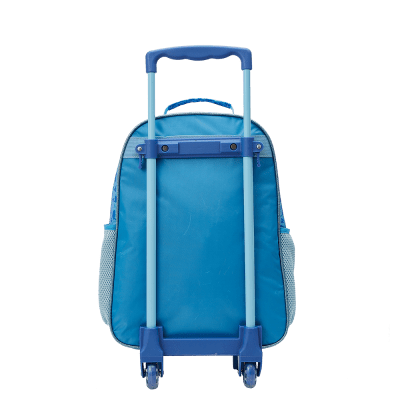 Mochila de Rodinhas Escolar da Cinderella Azul