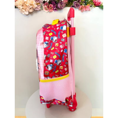 Mochila de Rodinhas Escolar da Hello Kitty