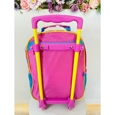 Mochila de Rodinhas Escolar da Hello Kitty Rainbow