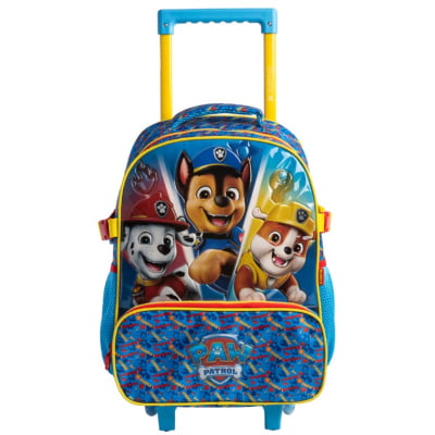 Mochila de Rodinhas Escolar da Patrulha Canina S2 Tam.16