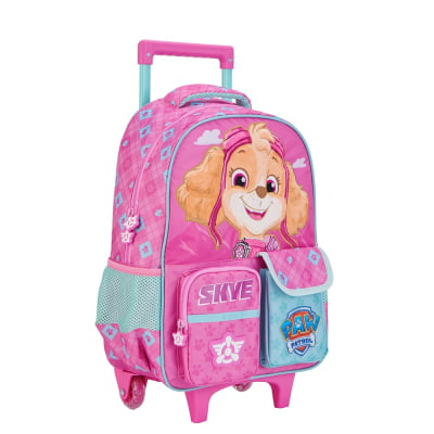 Mochila de Rodinhas Escolar da Patrulha Canina Skye Tam.16