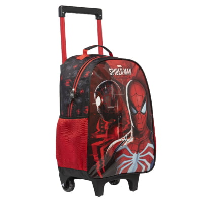 Mochila de Rodinhas Escolar do Homem Aranha X1 Tam.16
