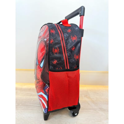 Mochila de Rodinhas Escolar do Homem Aranha Tam.16