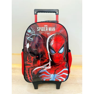 Mochila de Rodinhas Escolar do Homem Aranha Tam.16