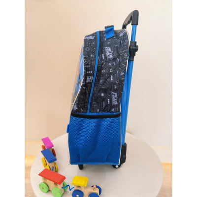 Mochila de Rodinhas Escolar Liga da Justiça Metal Force