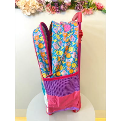 Mochila de Rodinhas Escolar Minnie no Celular