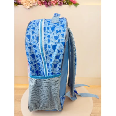 Mochila Escolar da Princesa Disney Cinderela Azul