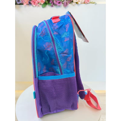Mochila Escolar da Princesa Disney Ariel Metálica