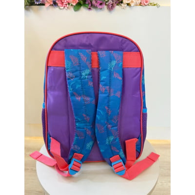 Mochila Escolar da Princesa Disney Ariel Metálica