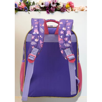 Mochila Escolar de Costas Princesas da Disney Glitter