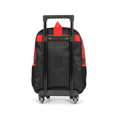 Mochila Infantil C/ Rodinhas Batman e Robin Preta e Vermelha