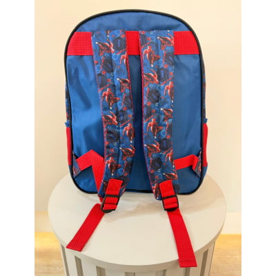 Mochila Infantil Homem Aranha Azul e Vermelha