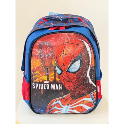 Mochila Infantil Homem Aranha Azul e Vermelha