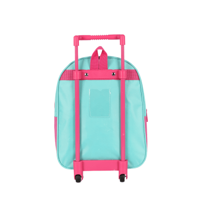 Mochila Infantil Pequena C/ Rodinhas da Lilo Stitch e Angel Verde