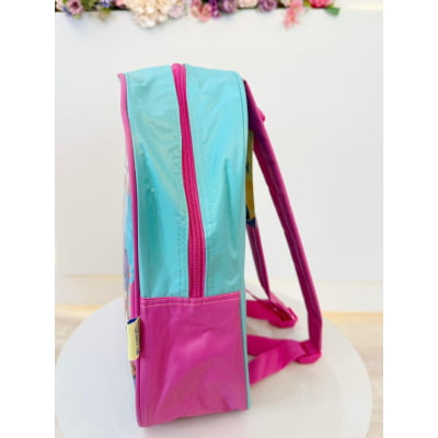 Mochila Infantil Pequena da Lilo Stitch e Angel Verde