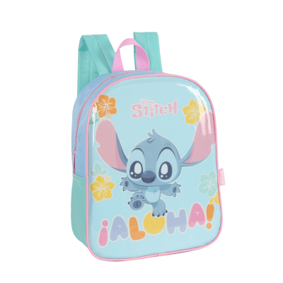 Mochila Infantil Pequena da Lilo Stitch e Angel Azul