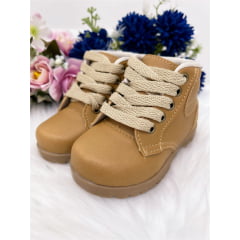 Coturno Infantil Coturno Caramelo Com Cadarço Meninos