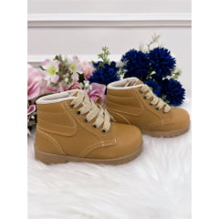 Coturno Infantil Coturno Caramelo Com Cadarço Meninos