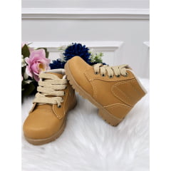 Coturno Infantil Coturno Caramelo Com Cadarço Meninos