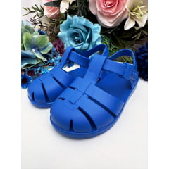 Sandália Infantil Frisada Fosca Príncipes Azul Jasmim