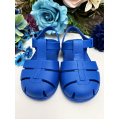 Sandália Infantil Frisada Fosca Príncipes Azul Jasmim