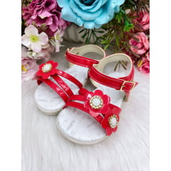 Sandália Vermelho Florida Luxo