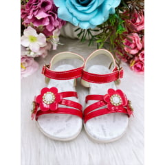 Sandália Vermelho Florida Luxo