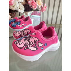 Tênis Calce Fácil Meninas Temático Lilo Stitch e Angel Pink