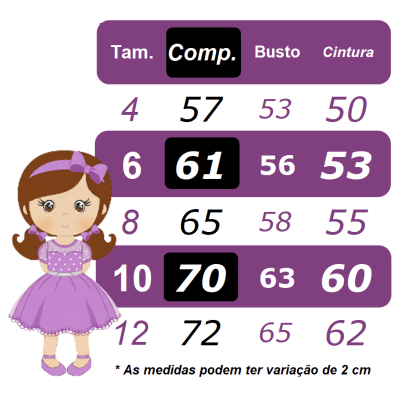 Vestido Infantil Branco Estampa Cereja Broche Daminhas Festas