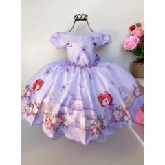 Vestido Infantil Princesa Sofia Jardim das Borboletas