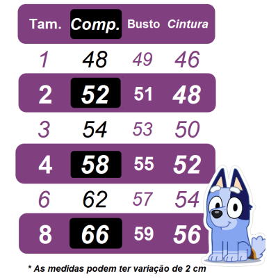 Vestido Infantil Rosa Desenho Bluey Colorido Disney Festas