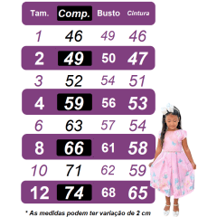 Vestido Infantil Roxo Busto C/ Strass e Saia com Glitter