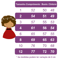 Vestido Infantil Vermelho Busto Nervura Apliques Flores